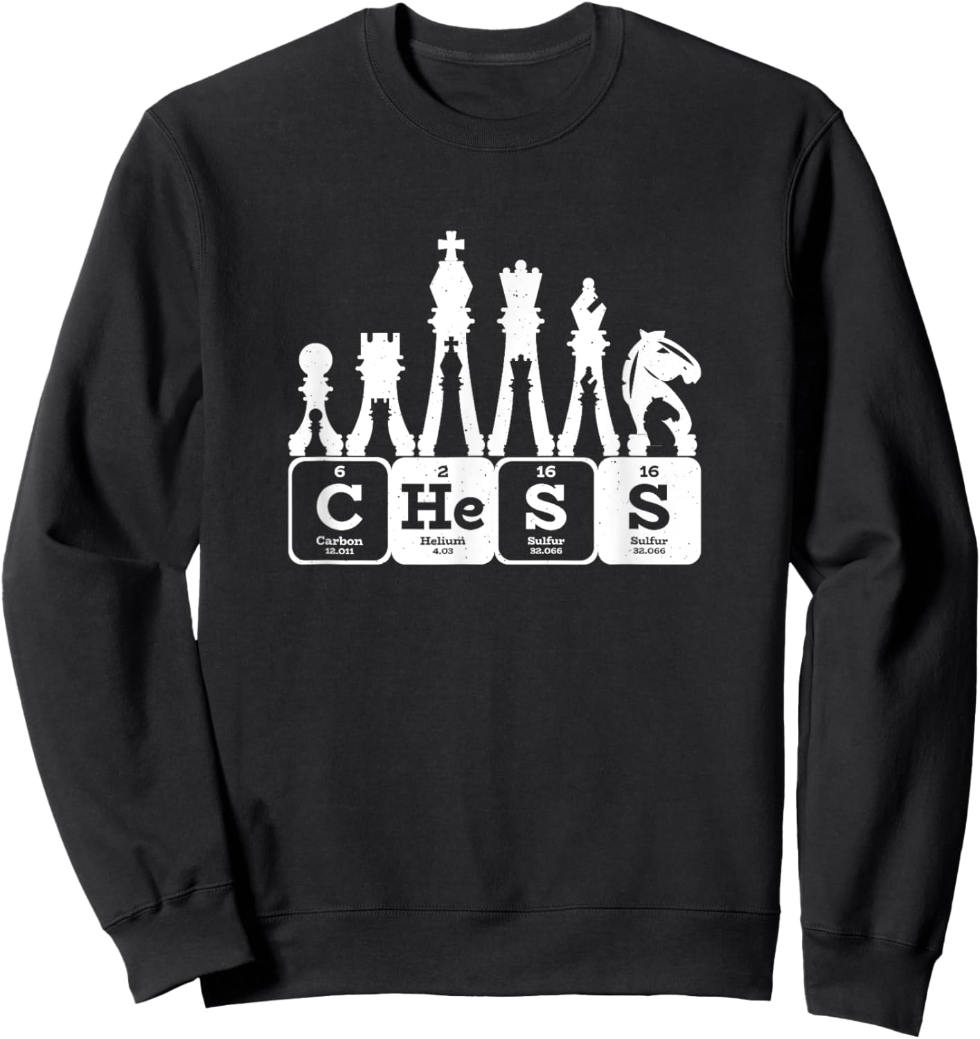 Periodic Table Elements Chess Sweatshirt - Sweatshirt | Black
