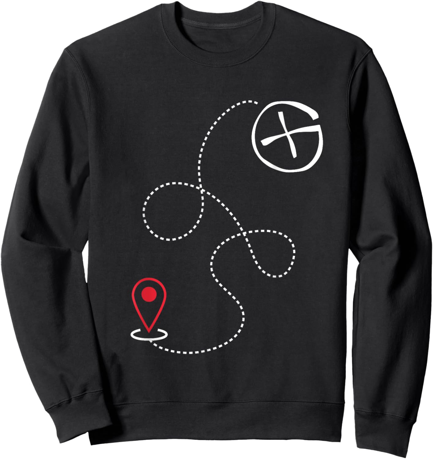 Funny Geocacher I Nerdy Outdoors I Geocaching Sweatshirt - Sweatshirt | Black