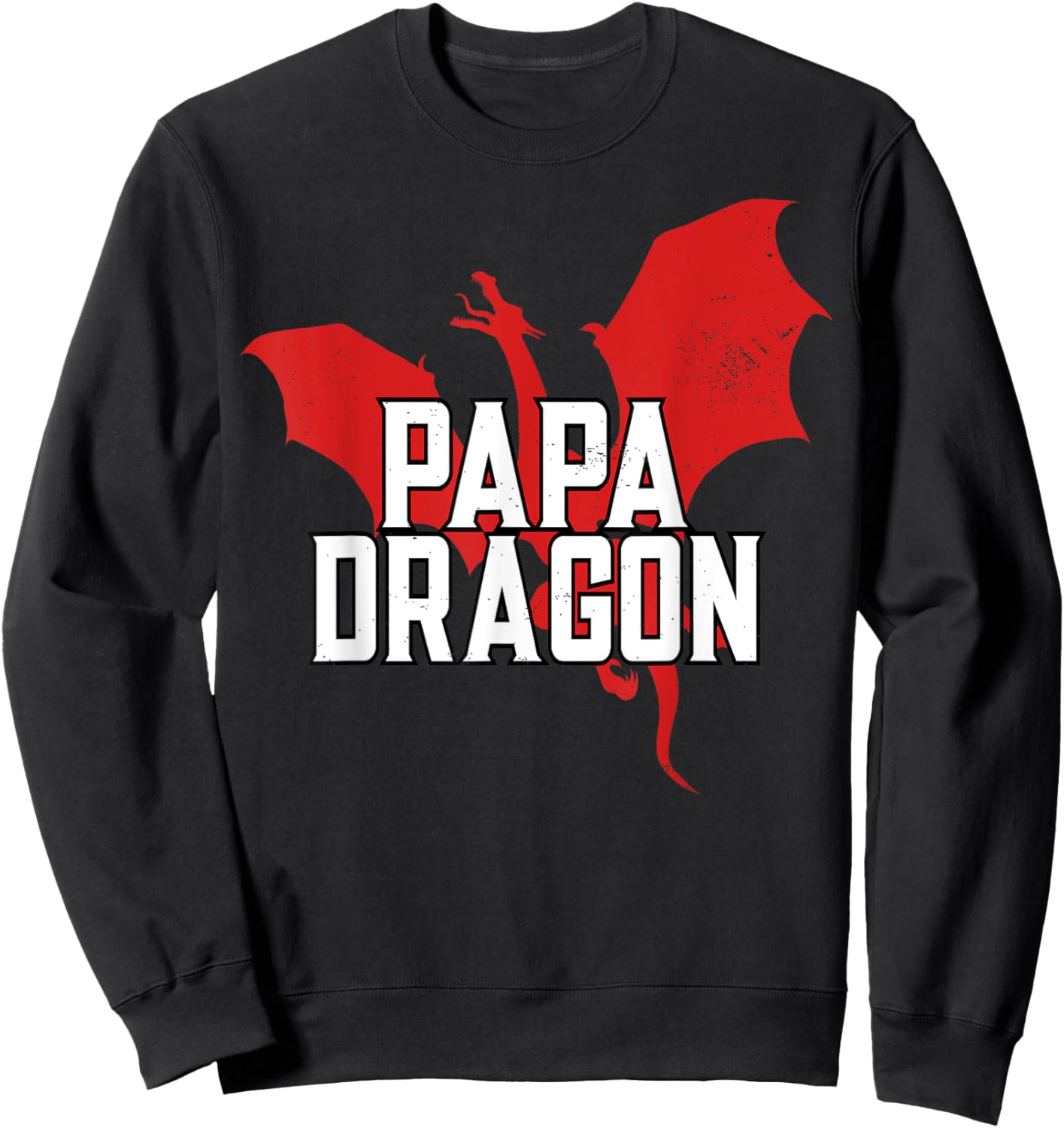 Papa Dragon Lover Father's Day Sweatshirt - Sweatshirt | Black