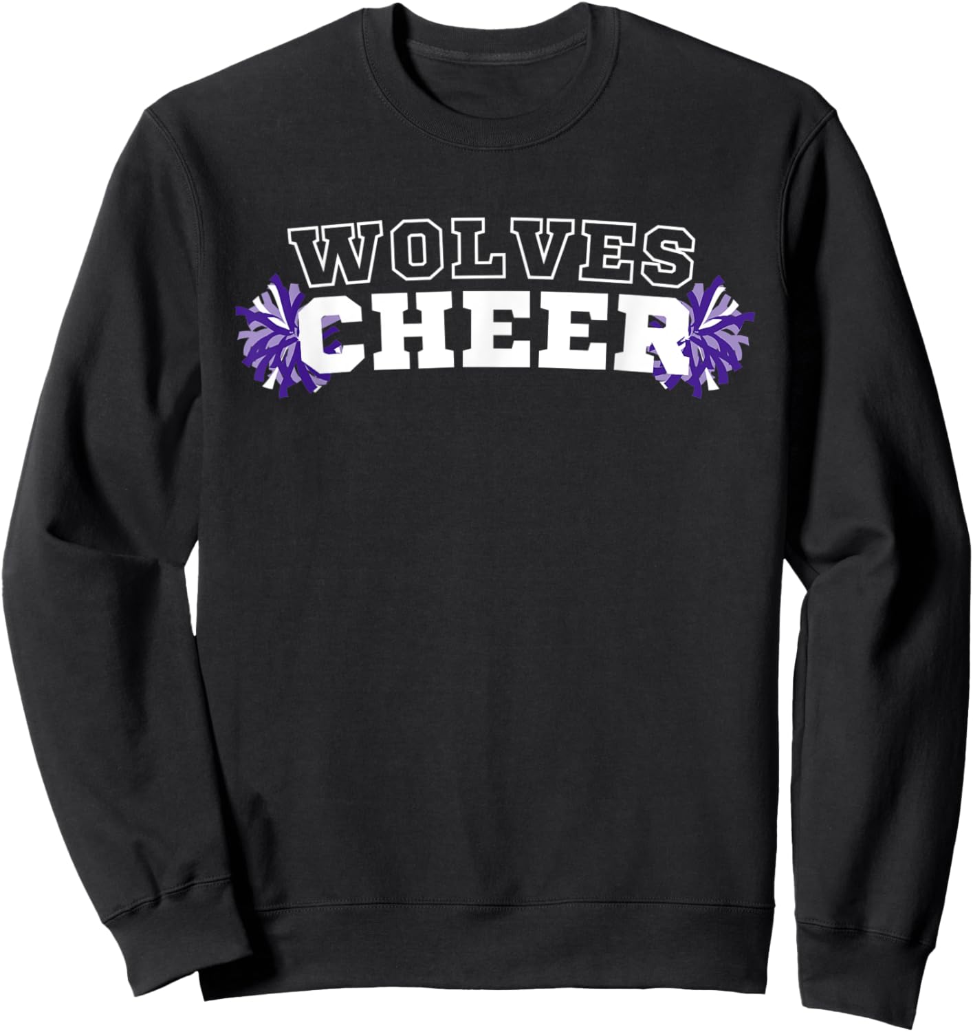 Wolves Cheer Sweatshirt - Sweatshirt | Black