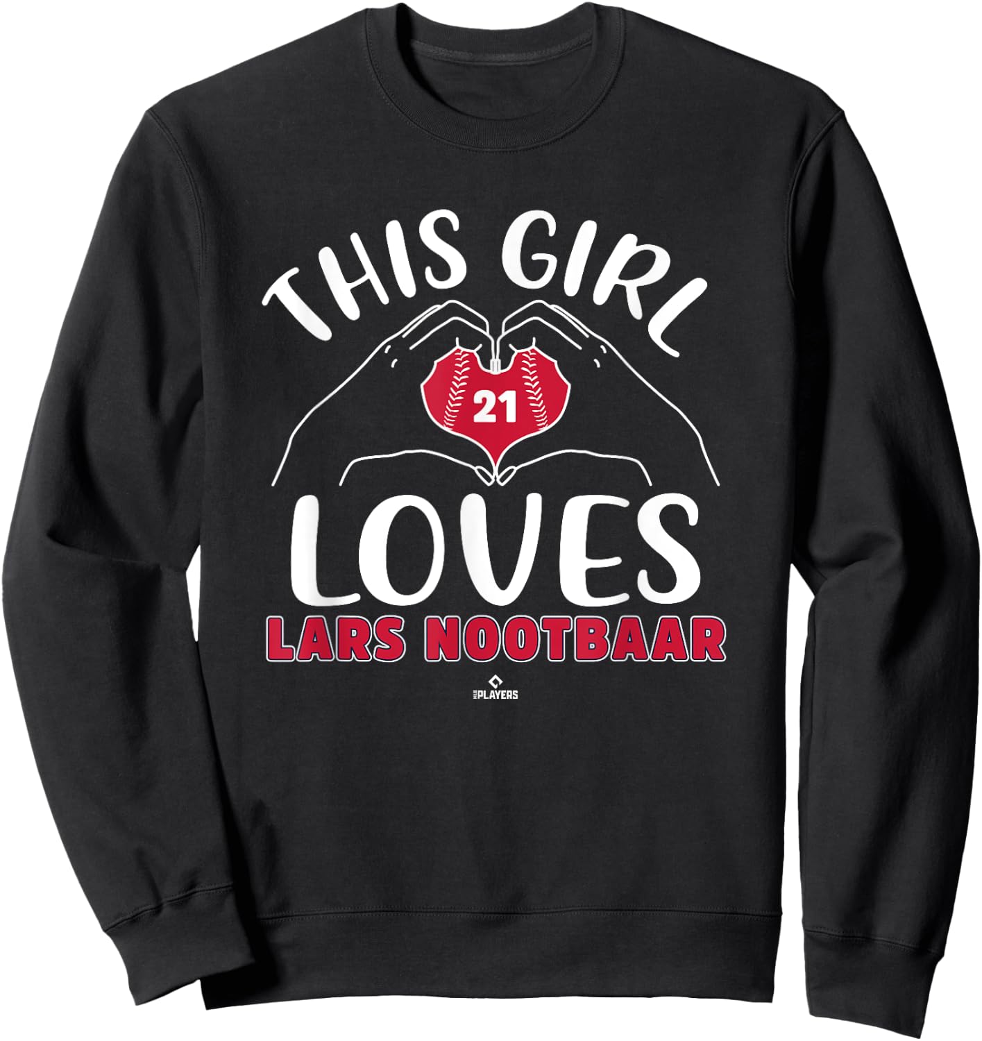 This Girl Loves Lars Nootbaar St Louis MLBPA Sweatshirt - Sweatshirt | Black