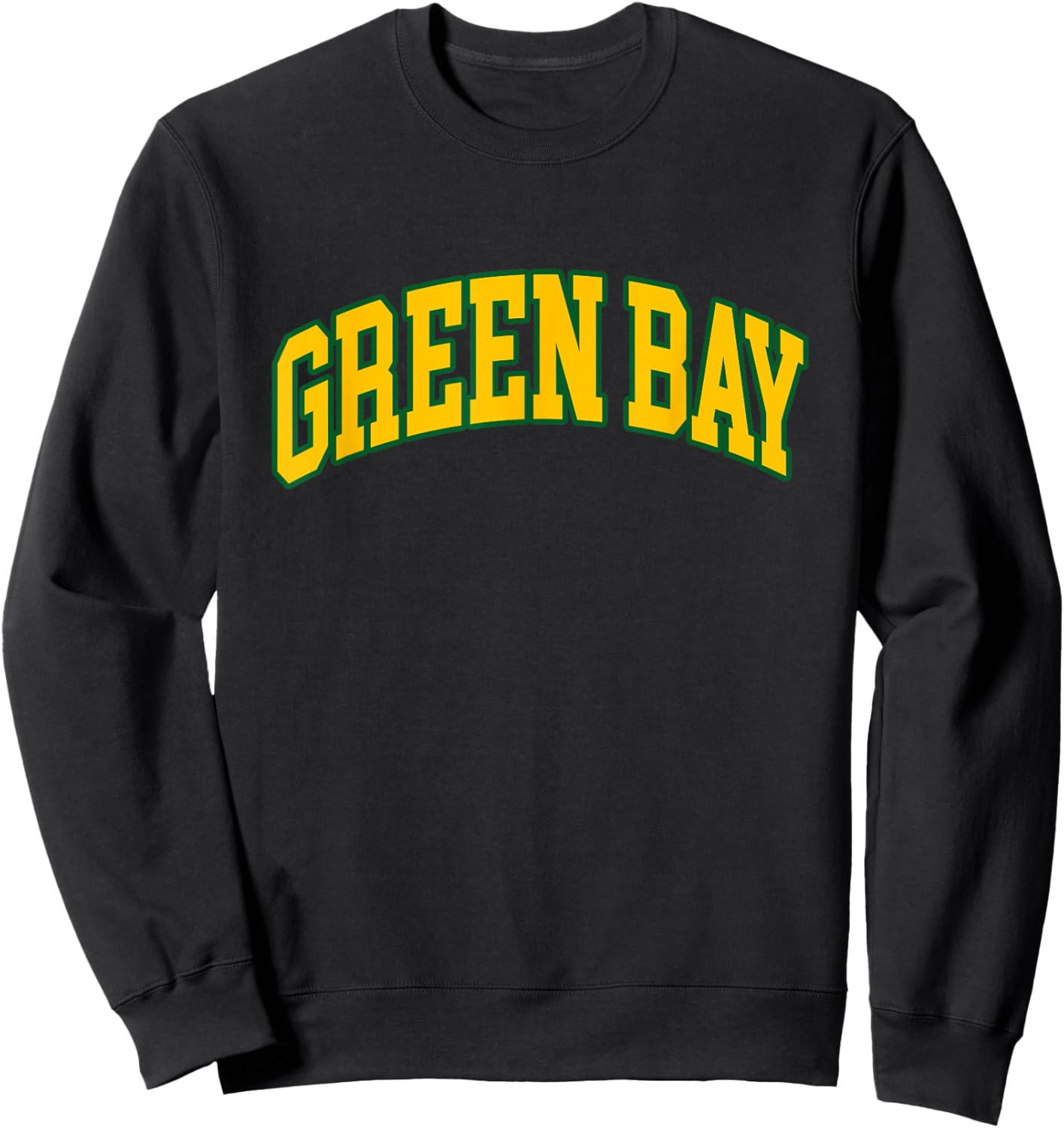 Green Bay - Throwback Design - Classic Sweatshirt - Sweatshirt | Black