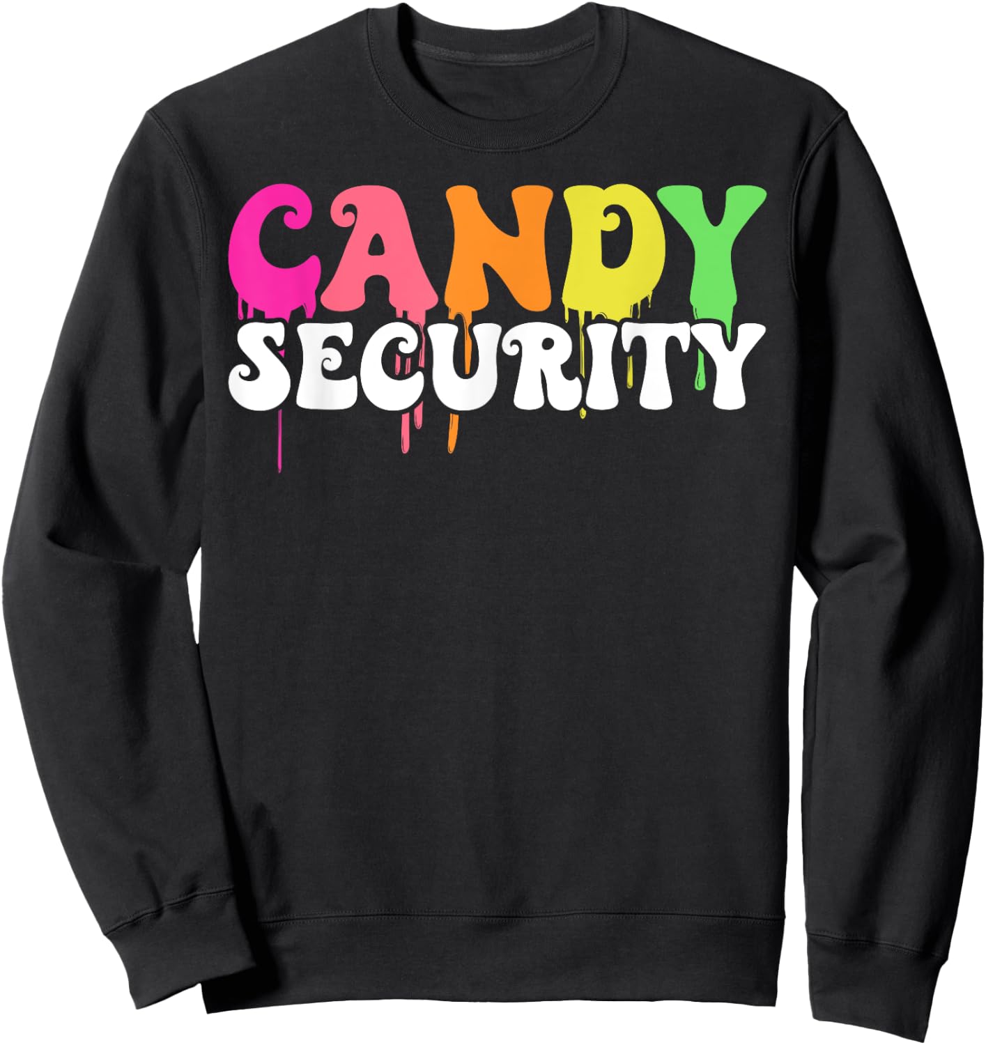 Funny Candy Security Halloween Costume Parents Sweatshirt - Sweatshirt | Black