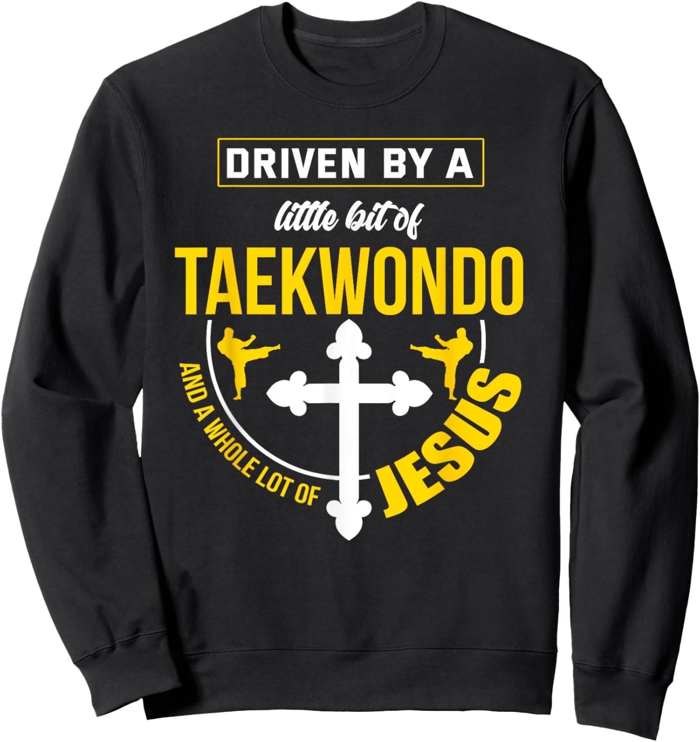 Taekwondo Jesus Shirt Martial Arts Christian Taekwondo Sweatshirt - Sweatshirt | Black