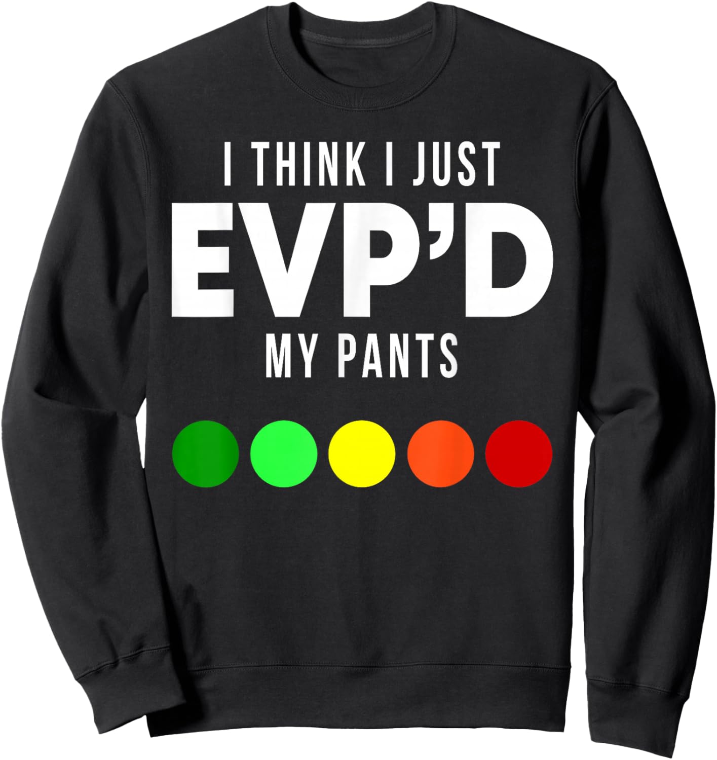 I Think I Just EVP'd My Pants Funny EVP Ghost Hunting Hunter Sweatshirt - Sweatshirt | Black
