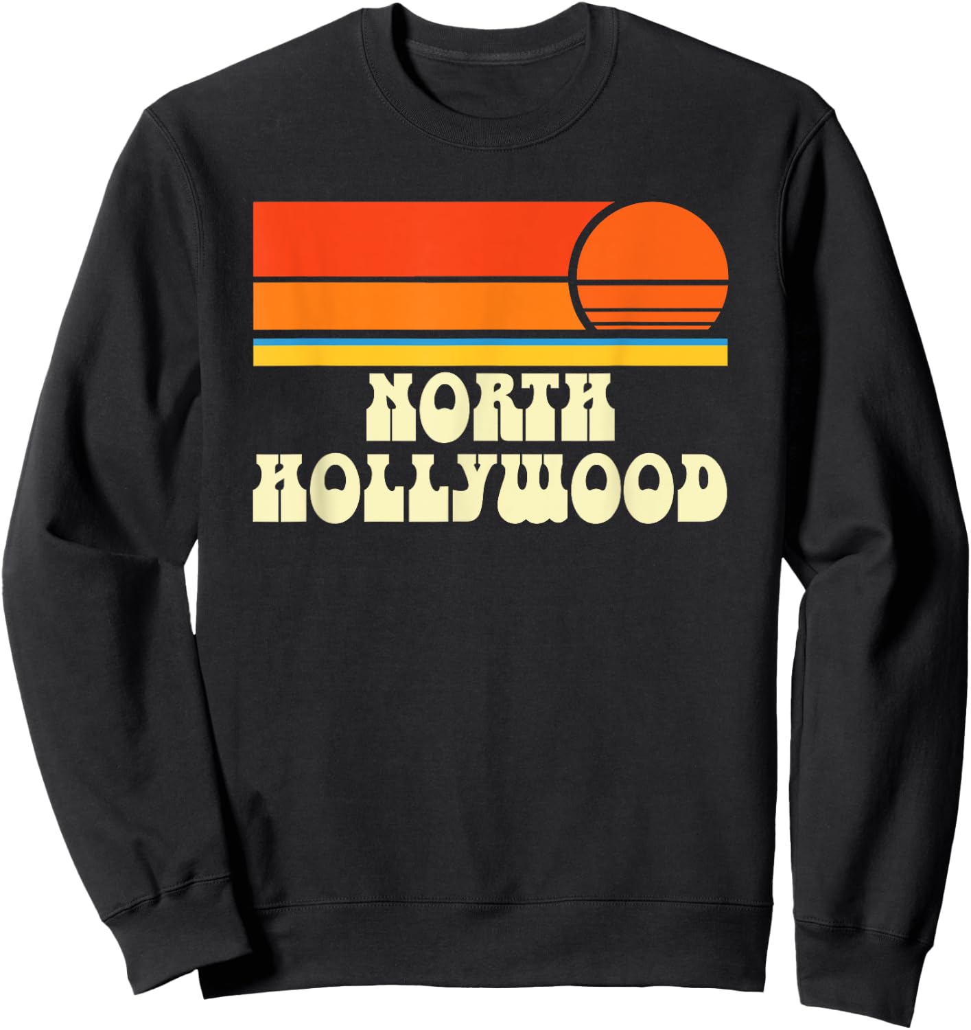 North Hollywood California CA Sweatshirt - Sweatshirt | Black