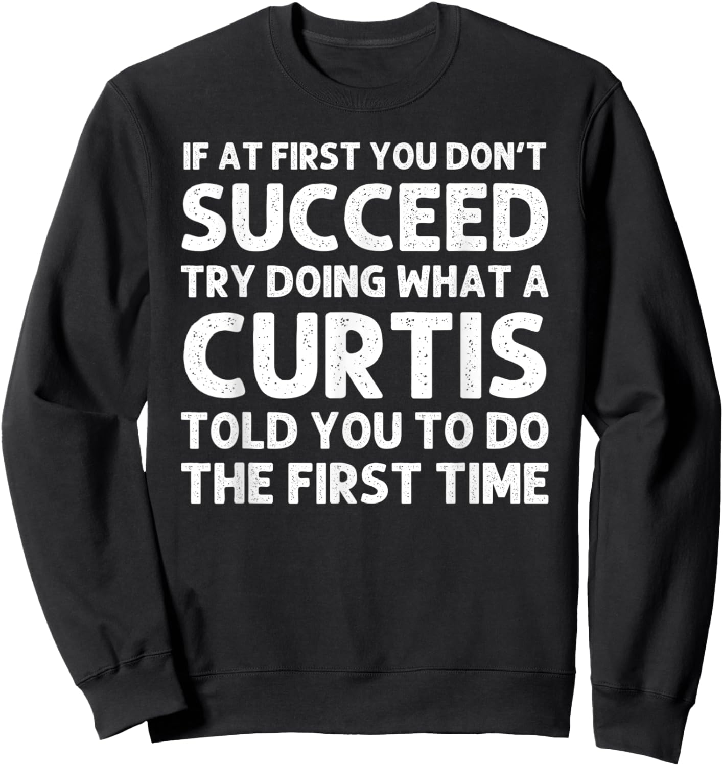 CURTIS Funny Surname Family Tree Birthday Reunion Idea Sweatshirt - Sweatshirt | Black
