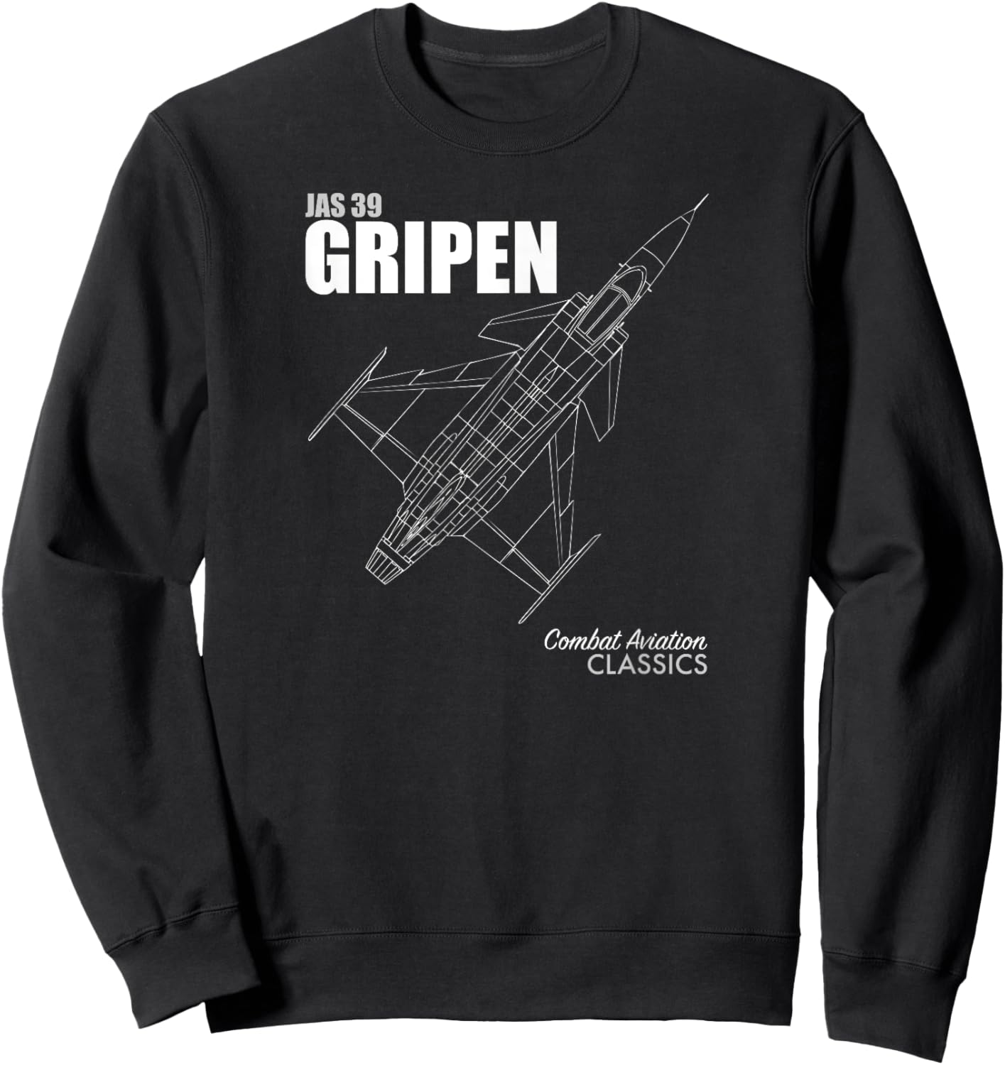 JAS 39 Gripen Sweatshirt - Sweatshirt | Black