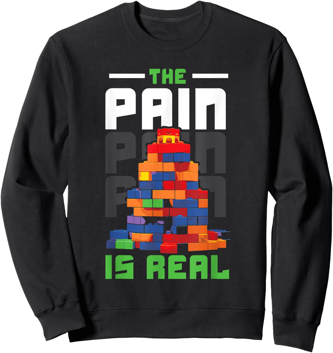 Master Builder Bricks Blocks Play Toys Sweatshirt - Sweatshirt | Black