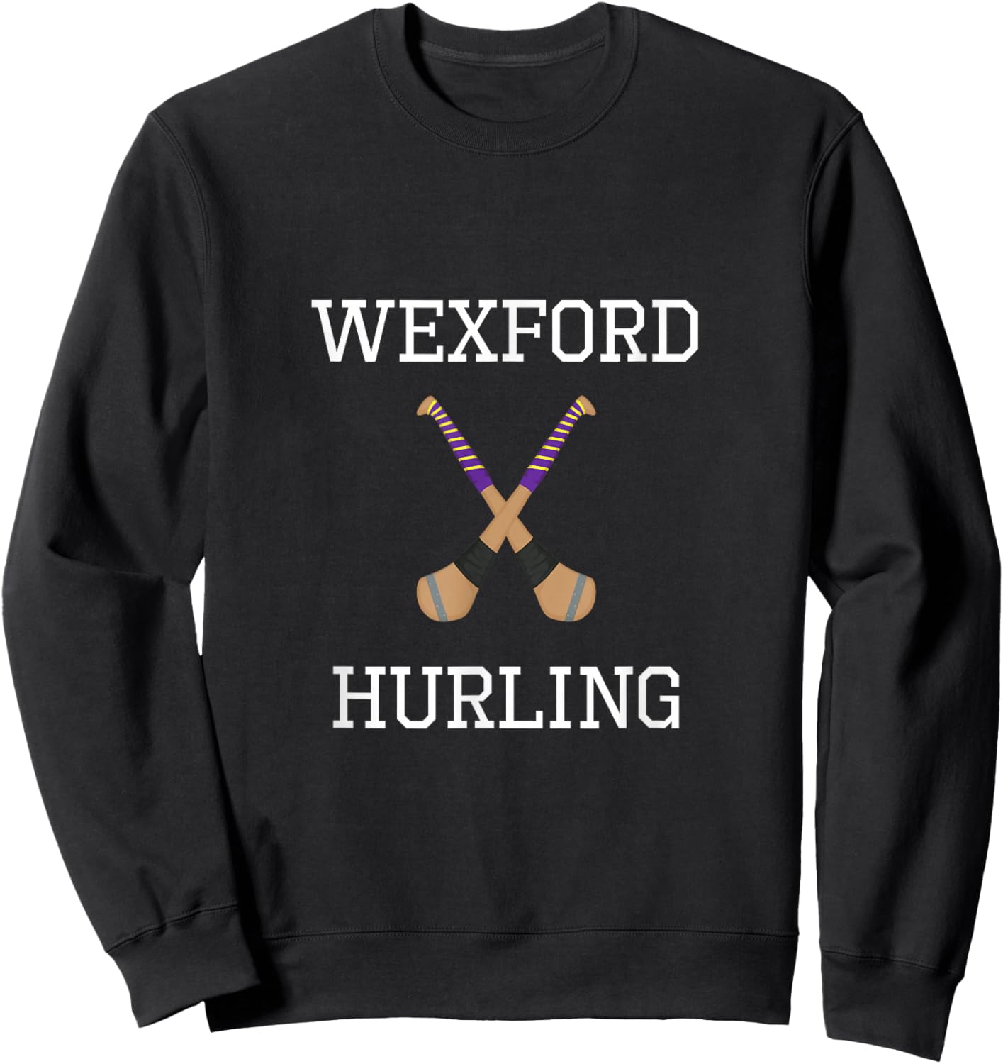Wexford Hurling Irish County Ireland Hurling Sweatshirt - Sweatshirt | Black