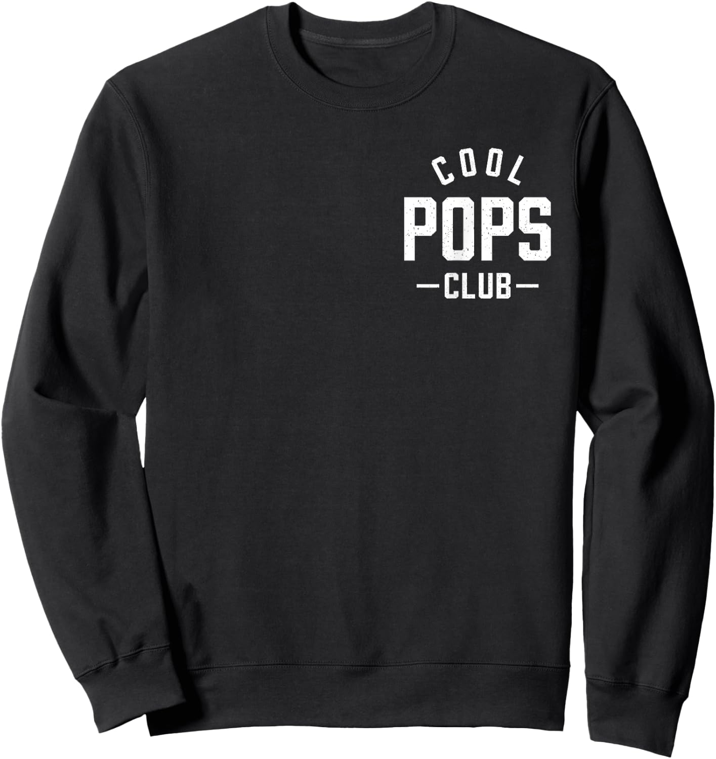 Pocket Cool Pops Club Best Pops Ever Retro Father's Day Sweatshirt - Sweatshirt | Black