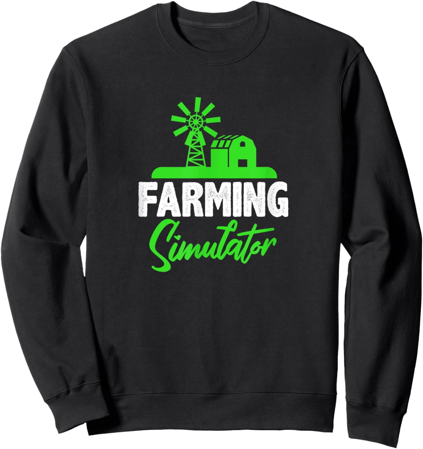 Farming Simulator Farmer Agriculture Sweatshirt - Sweatshirt | Black