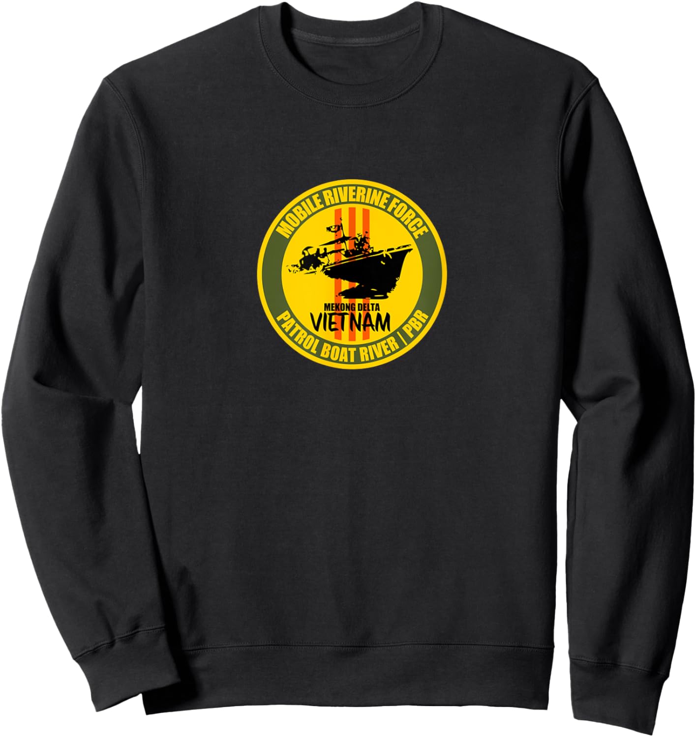Mobile Riverine Force Mekong Delta Vietnam Veterans Day Xmas Sweatshirt - Sweatshirt | Black
