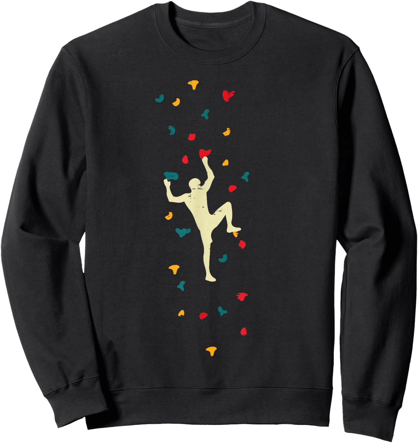 Indoor Climbing Bouldering Wall Climber Men Boys Kids Women Sweatshirt - Sweatshirt | Black