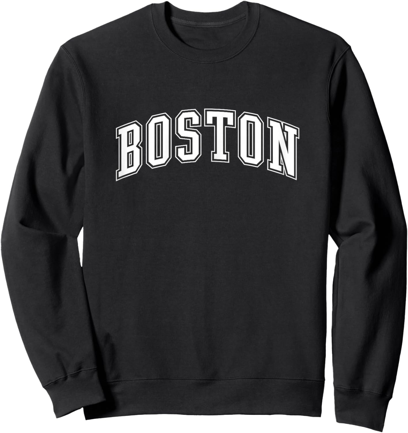 Varsity Pink Boston Sweatshirt - Sweatshirt | Black