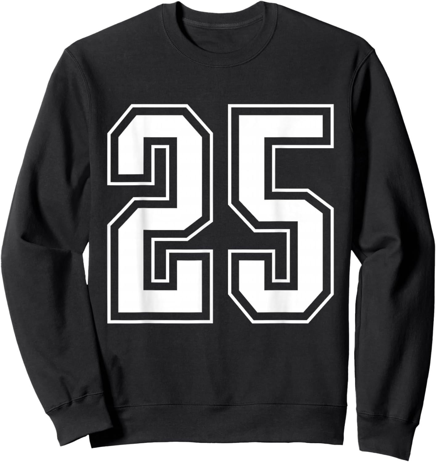 Varsity Jersey Number 25 Sweatshirt - Sweatshirt | Black