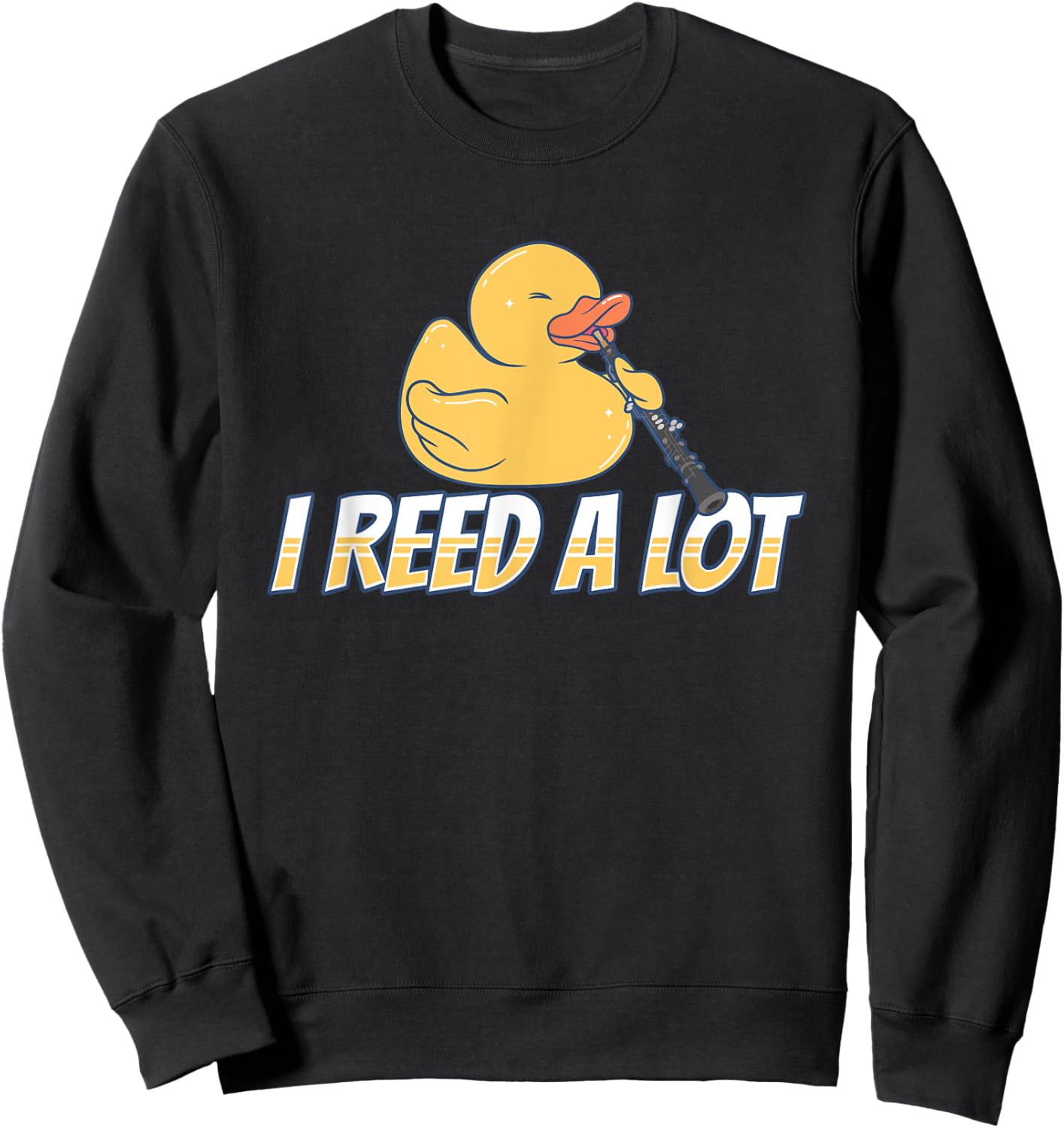 Funny Oboist Music Orchestra Oboe Player Duckling Sweatshirt - Sweatshirt | Black