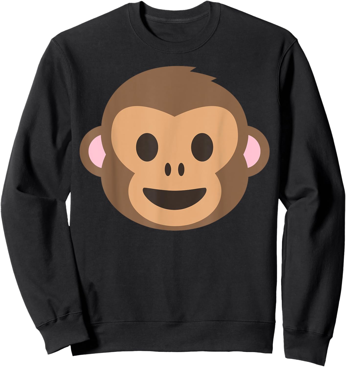 Monkey Face Monkey Head Sweatshirt - Sweatshirt | Black