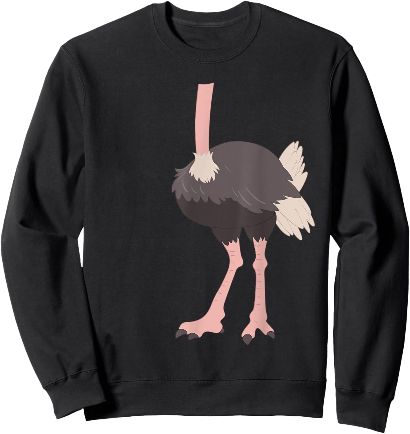Ostrich Costume - Safari Animal Lover Zookeeper Sweatshirt - Sweatshirt | Black