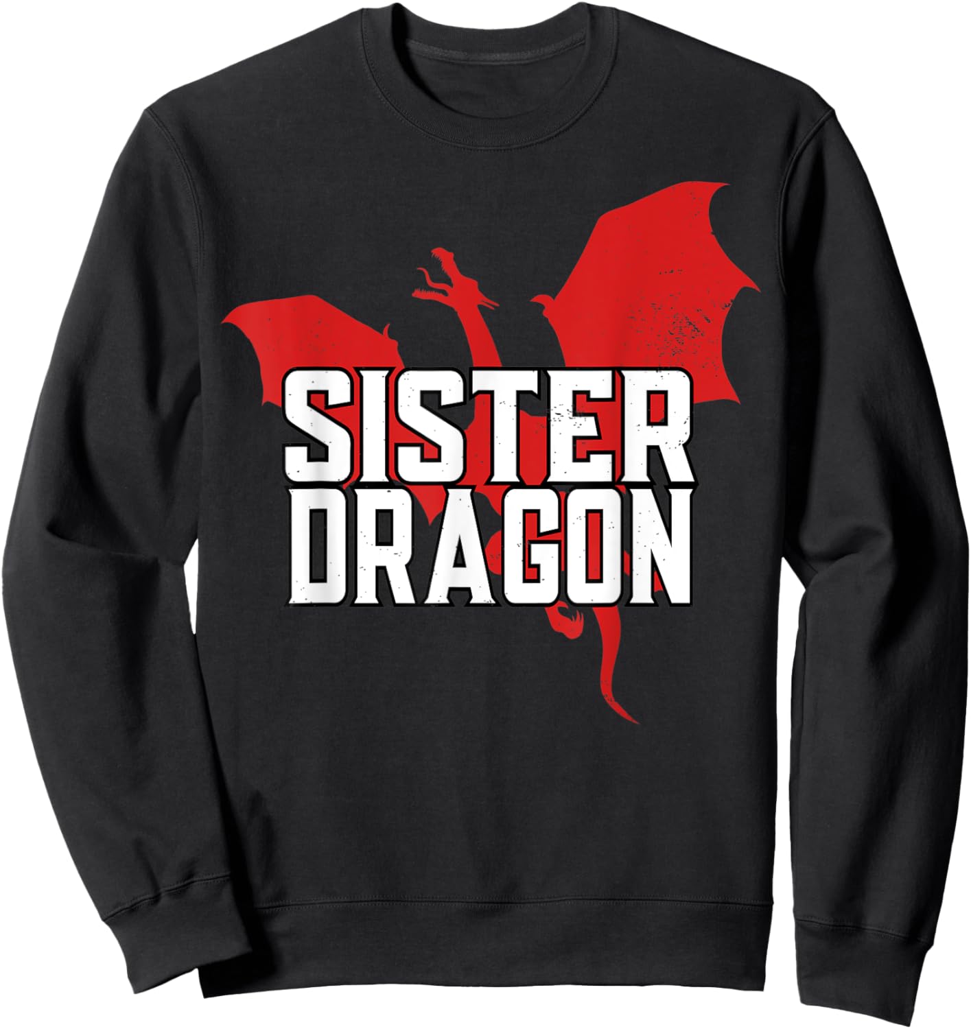 Sister Dragon Lover Sweatshirt - Sweatshirt | Black