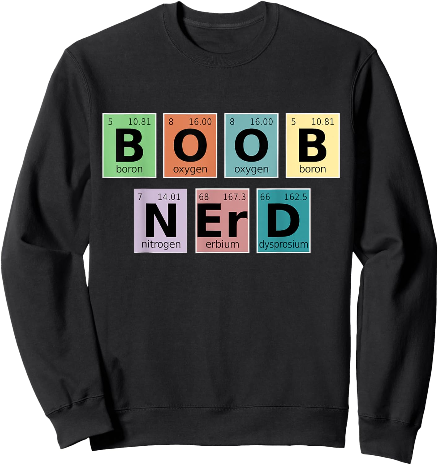 Lactation Consultant Counselor - Boob Nerd Sweatshirt - Sweatshirt | Black