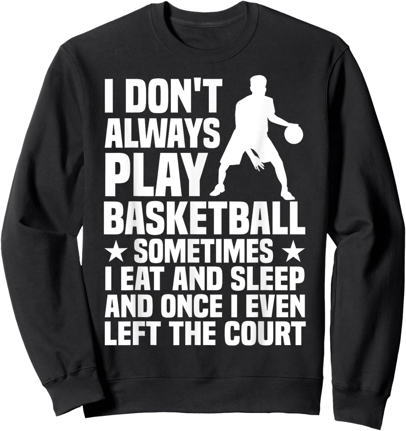 Funny Basketball Design Women Basketball Player Hoop Sweatshirt - Sweatshirt | Black