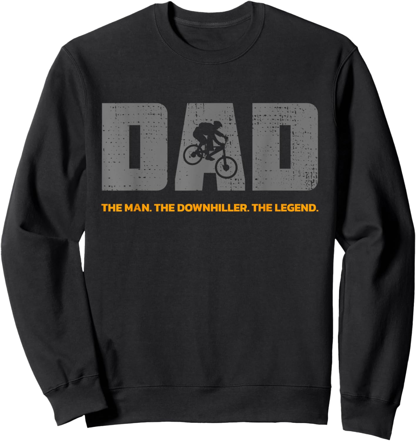 Downhill Dad and Downhill mountain biking for Downhill Sweatshirt - Sweatshirt | Black