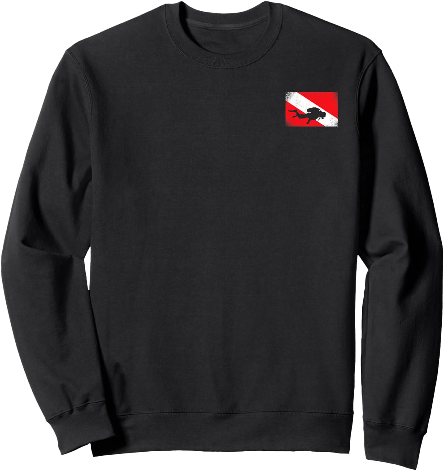 Vintage Scuba Diving Gear American Rescue Scuba Diver Sweatshirt - Sweatshirt | Black