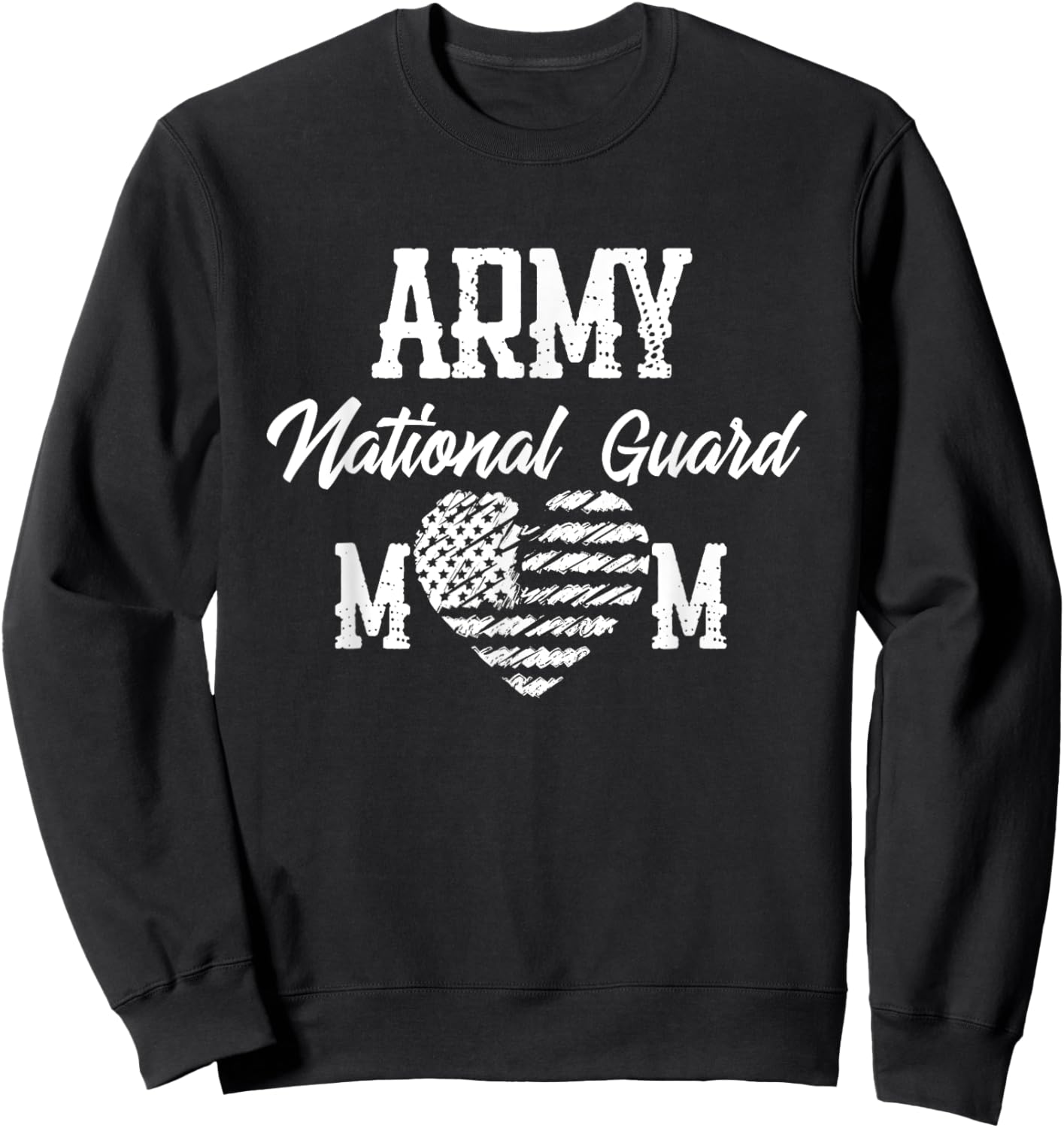 Army National Guard Mom Of Hero Military Family Sweatshirt - Sweatshirt | Black