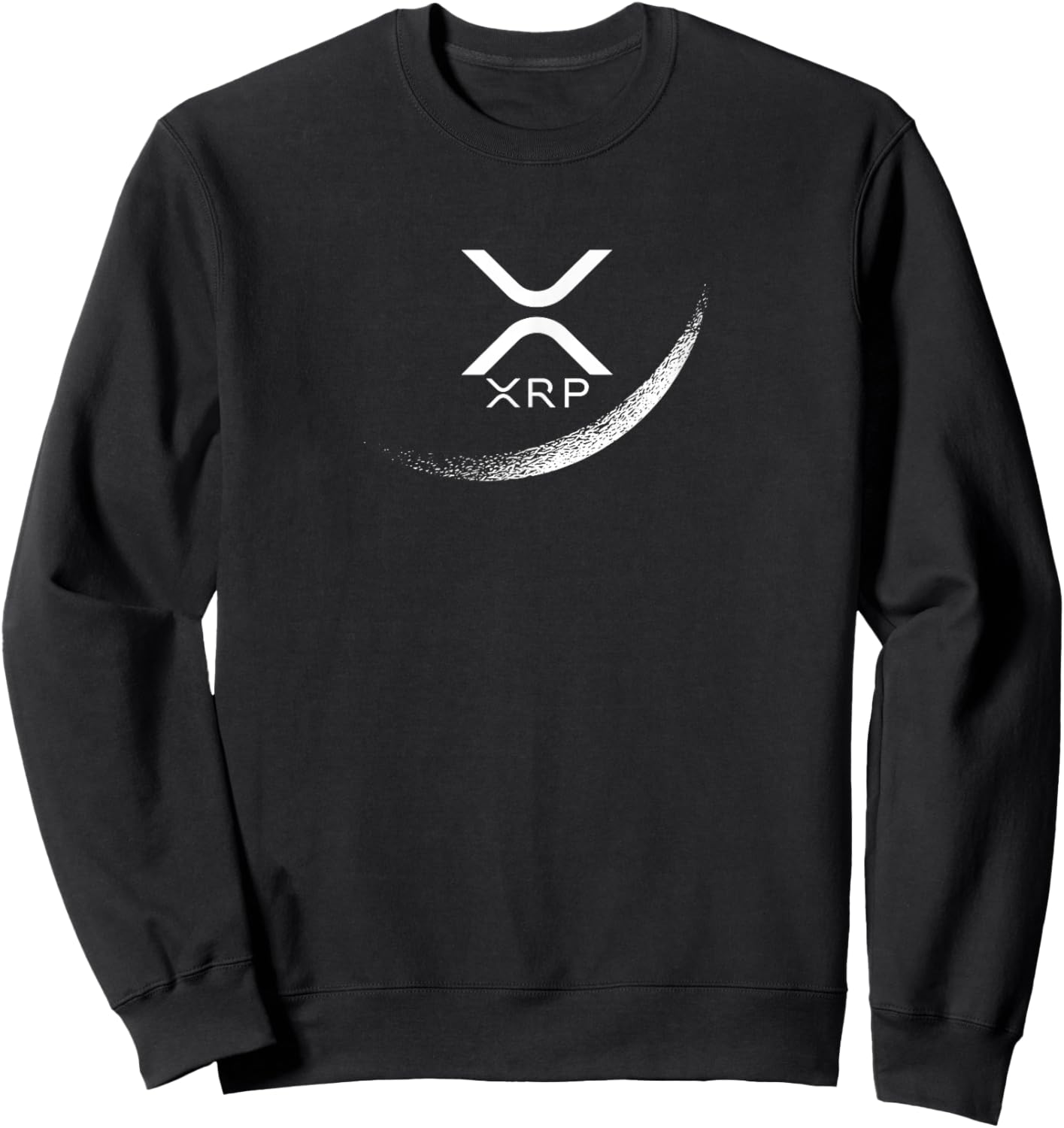 Internet money cryptocurrency Ripple XRP Moon Sweatshirt - Sweatshirt | Black