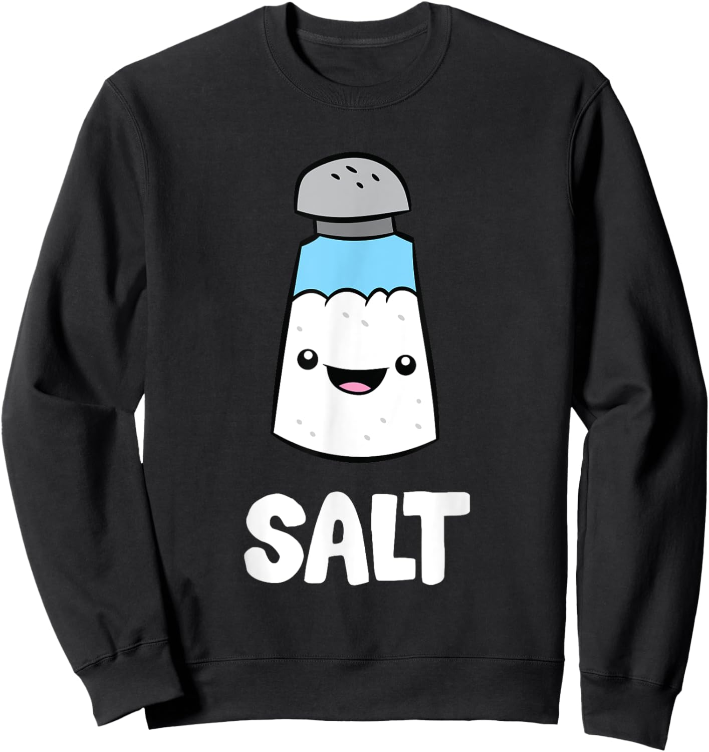 Salt Costume Matching Pepper And Salt Couple Sweatshirt - Sweatshirt | Black