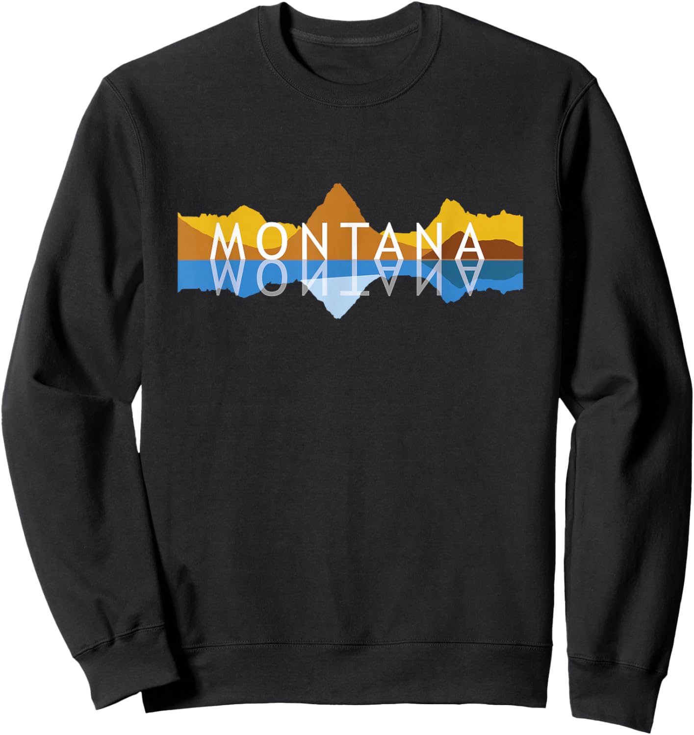 Montana Mountain Reflections - Mount Grinnell Souvenir Sweatshirt - Sweatshirt | Black