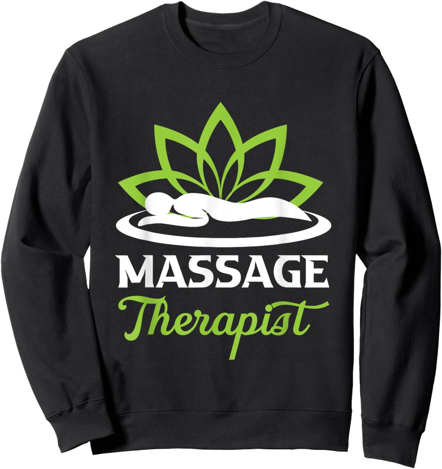 Massage Therapy Relaxation Reflexology Physiotherapy Doctor Sweatshirt - Sweatshirt | Black