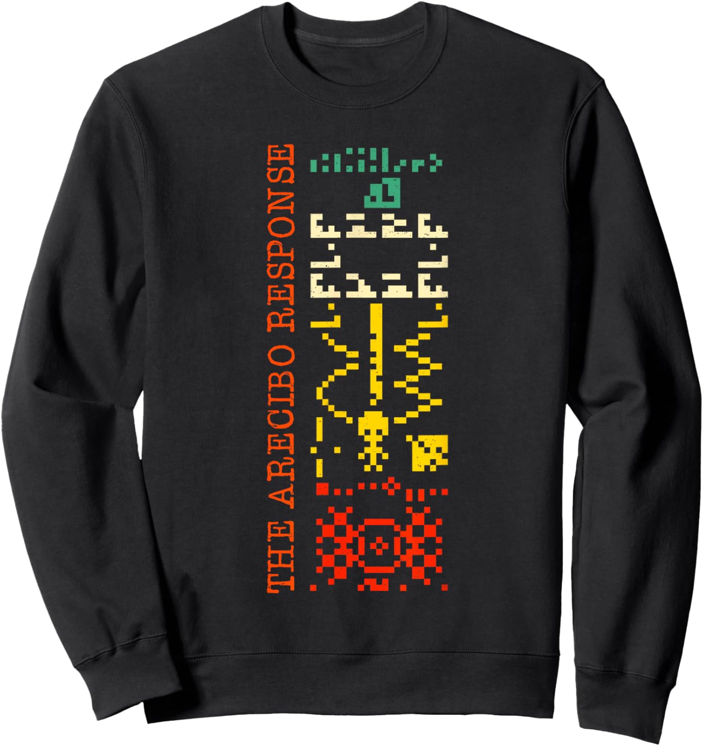 The Arecibo Response Chilbolton Crop Circle Alien Reply Sweatshirt - Sweatshirt | Black