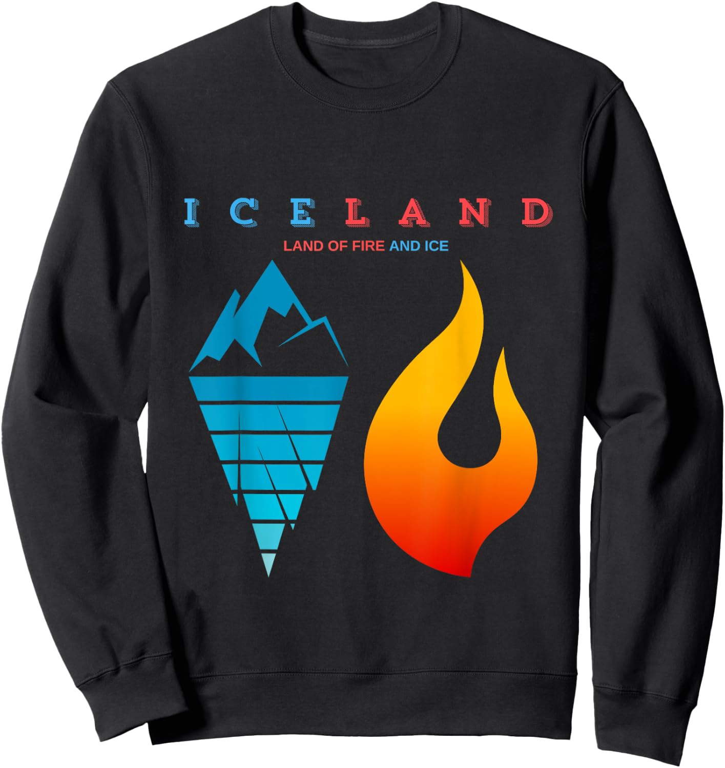 LAND OF FIRE & ICE Iceland Sweatshirt - Sweatshirt | Black