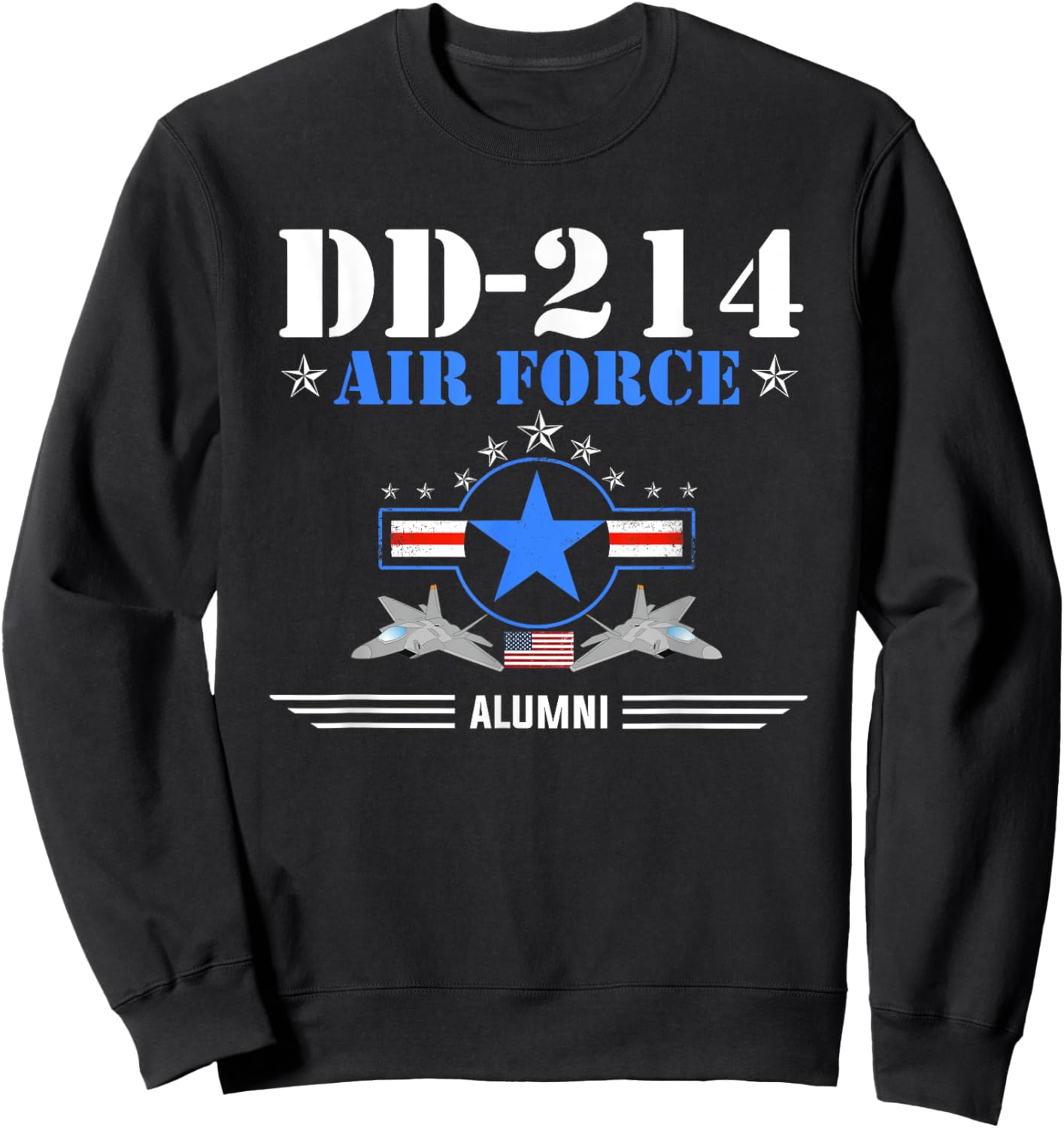 Air Force Alumni DD-214 - USAF Sweatshirt - Sweatshirt | Black