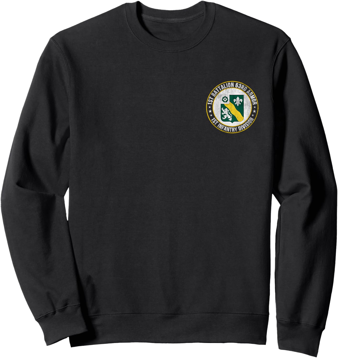 1st Battalion 63rd Armor 1st Infantry Division Veterans Day Sweatshirt - Sweatshirt | Black