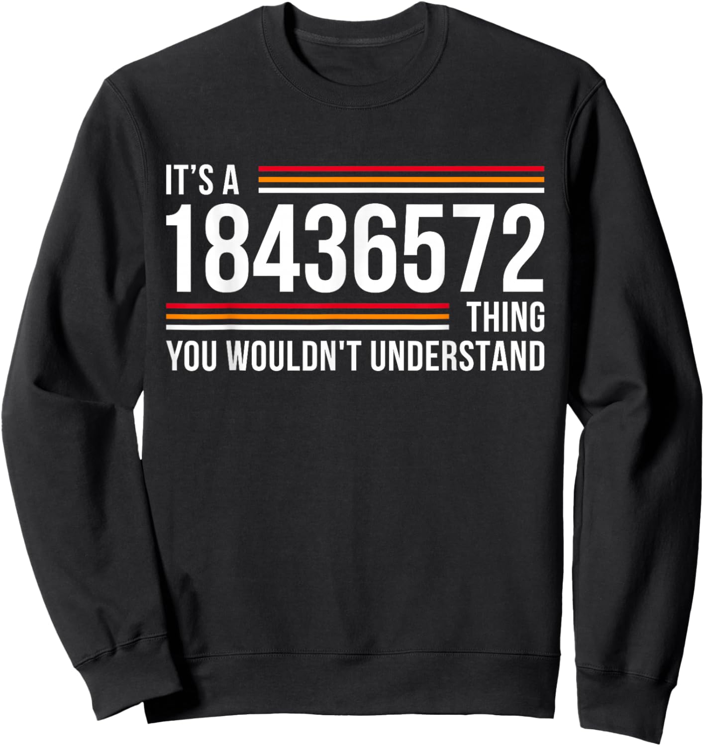 It's A 18436572 Thing Funny V8 Engine Classic Muscle Car Guy Sweatshirt - Sweatshirt | Black