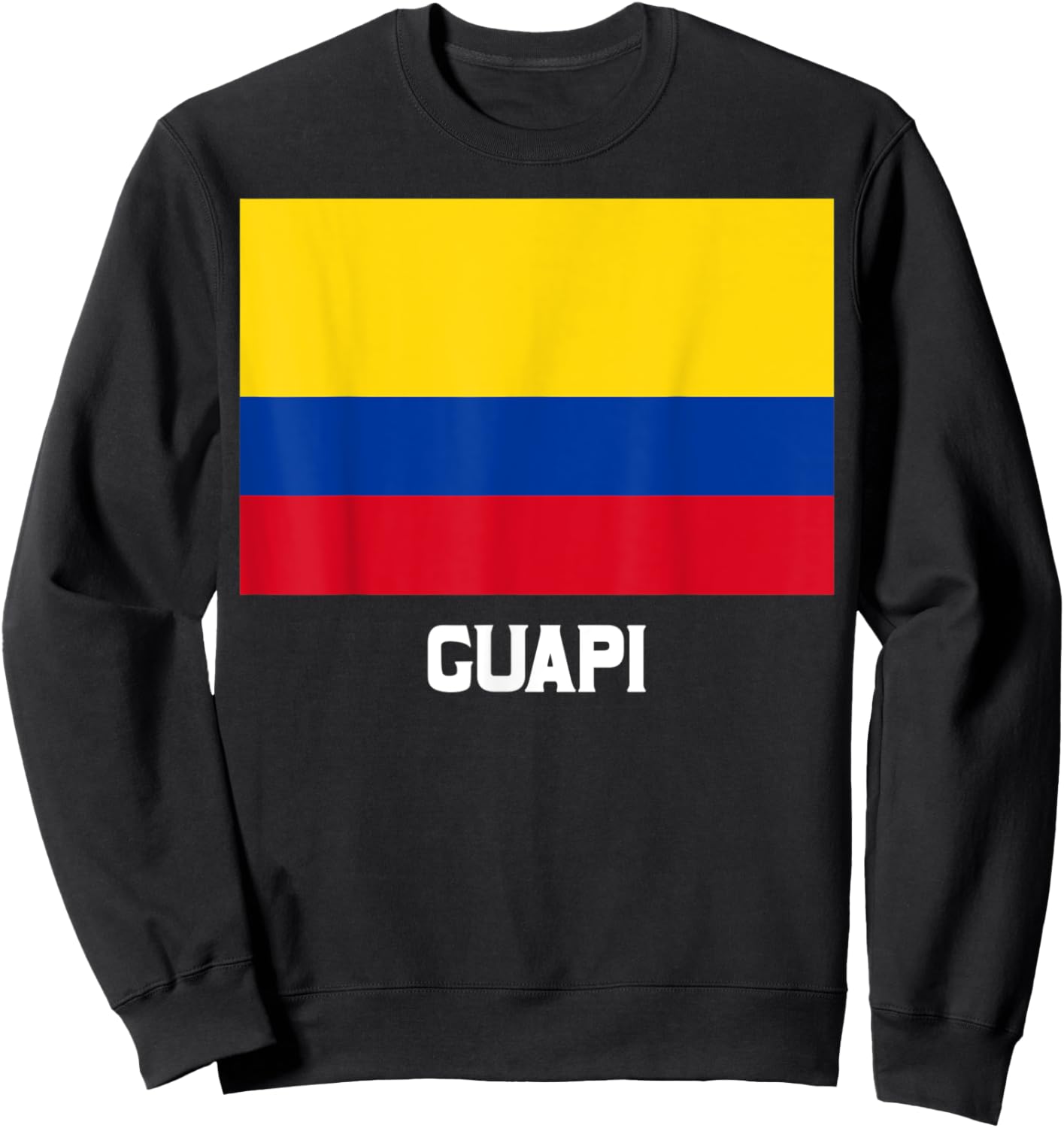 Guapi Colombia Flag Emblem Escudo Bandera Crest Sweatshirt - Sweatshirt | Black