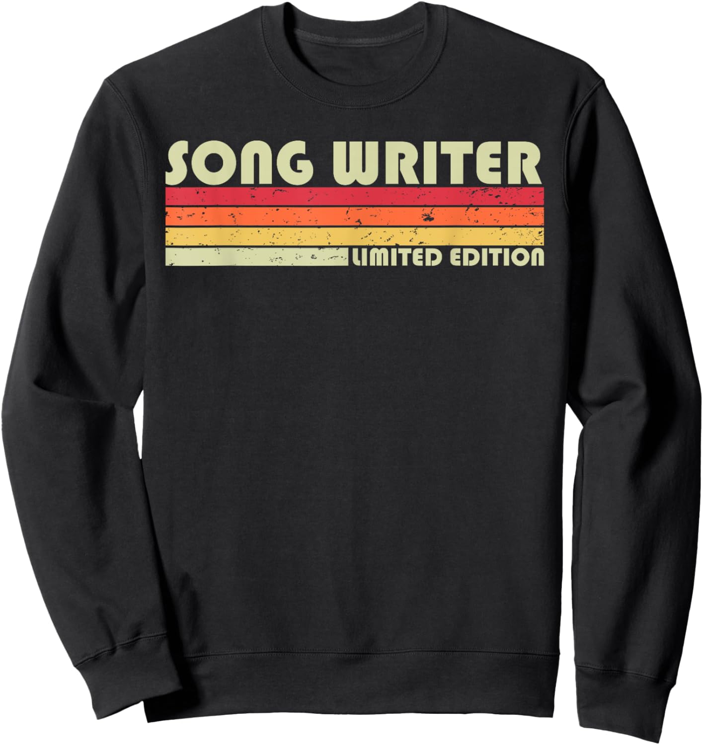 Personal Christmas Retro Vintage Graduation Gifts SONG WRITER Funny Job Title Profession Birthday Worker Idea Sweatshirt - Sweatshirt | Black