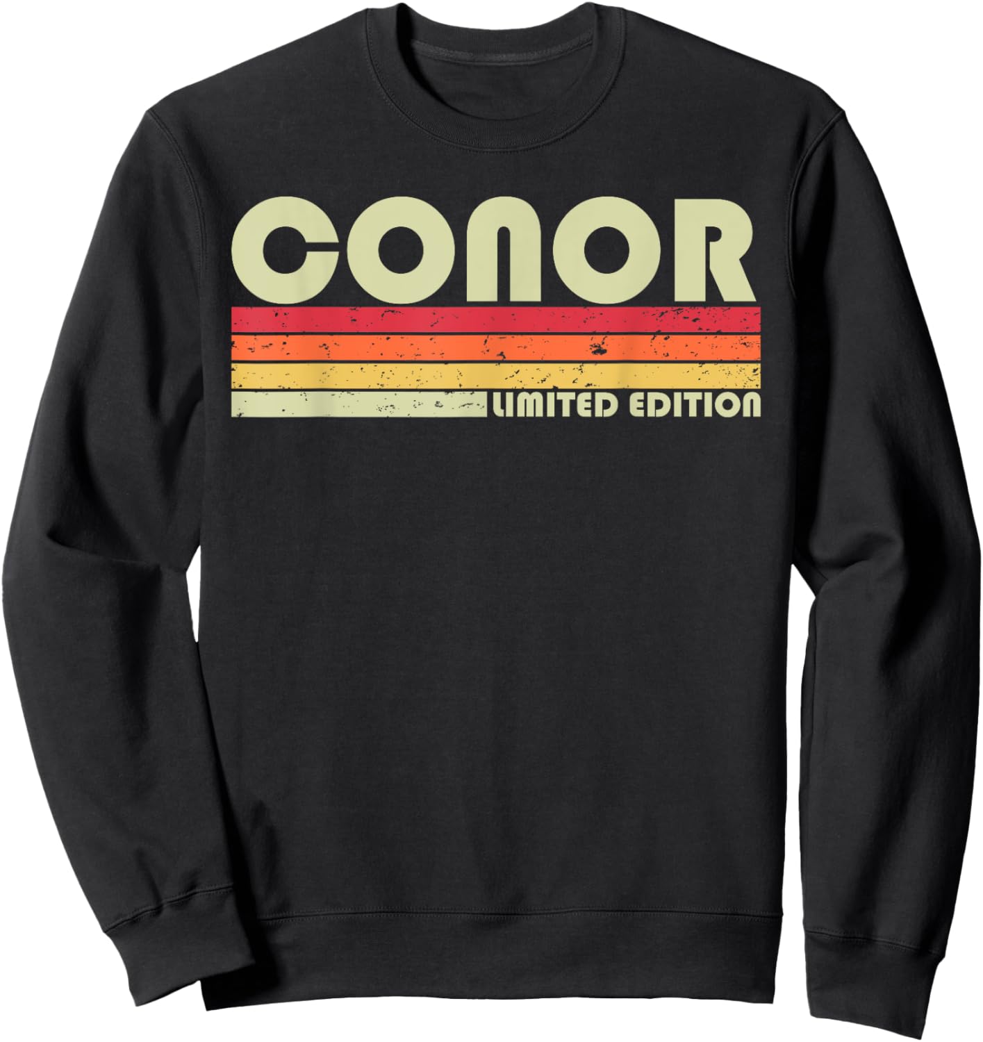 CONOR Gift Name Personalized Funny Retro Vintage Birthday Sweatshirt - Sweatshirt | Black