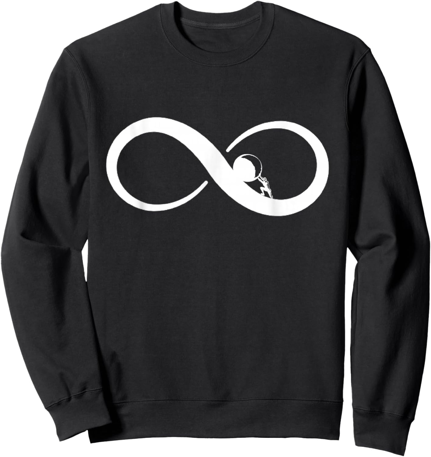 Sisyphus Infinity Symbol Sweatshirt - Sweatshirt | Black