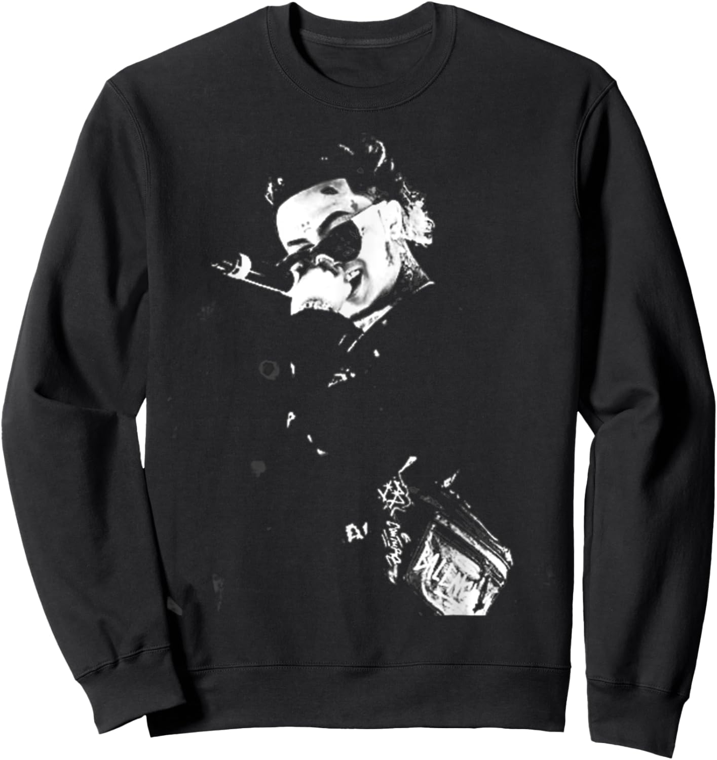 Design Lils Arts Pump Singing Vintage Sweatshirt - Sweatshirt | Black