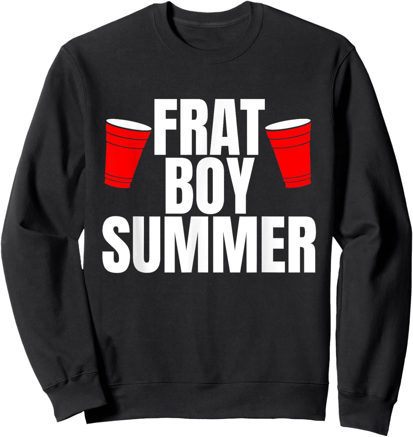 Frat Boy Summer Beer Pong Sweatshirt - Sweatshirt | Black