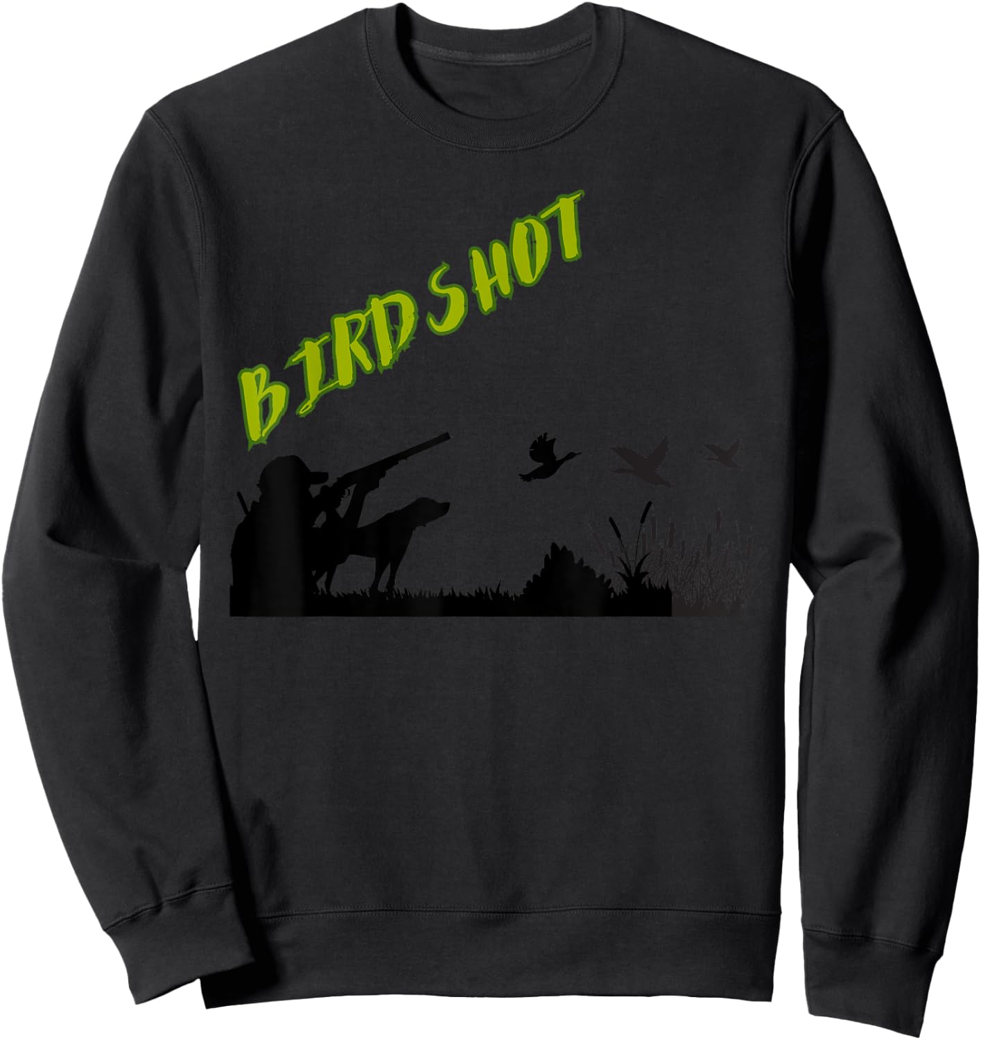 BirdShot Duck hunting water fowl dog bird trip crew vacation Women Kids Sweatshirt - Sweatshirt | Black