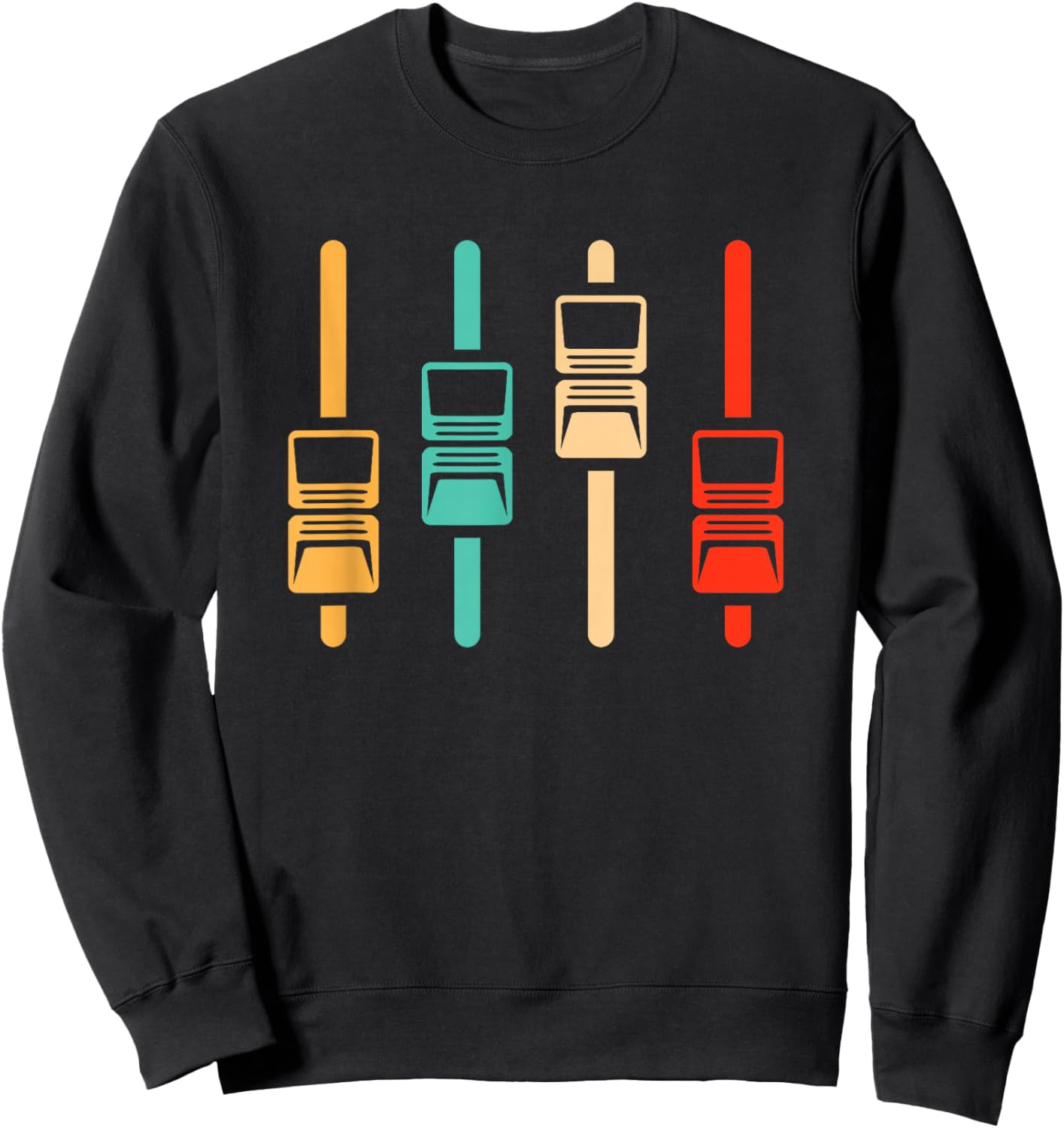 Retro Audio Engineer - Vintage Music Producer Sound Engineer Sweatshirt - Sweatshirt | Black