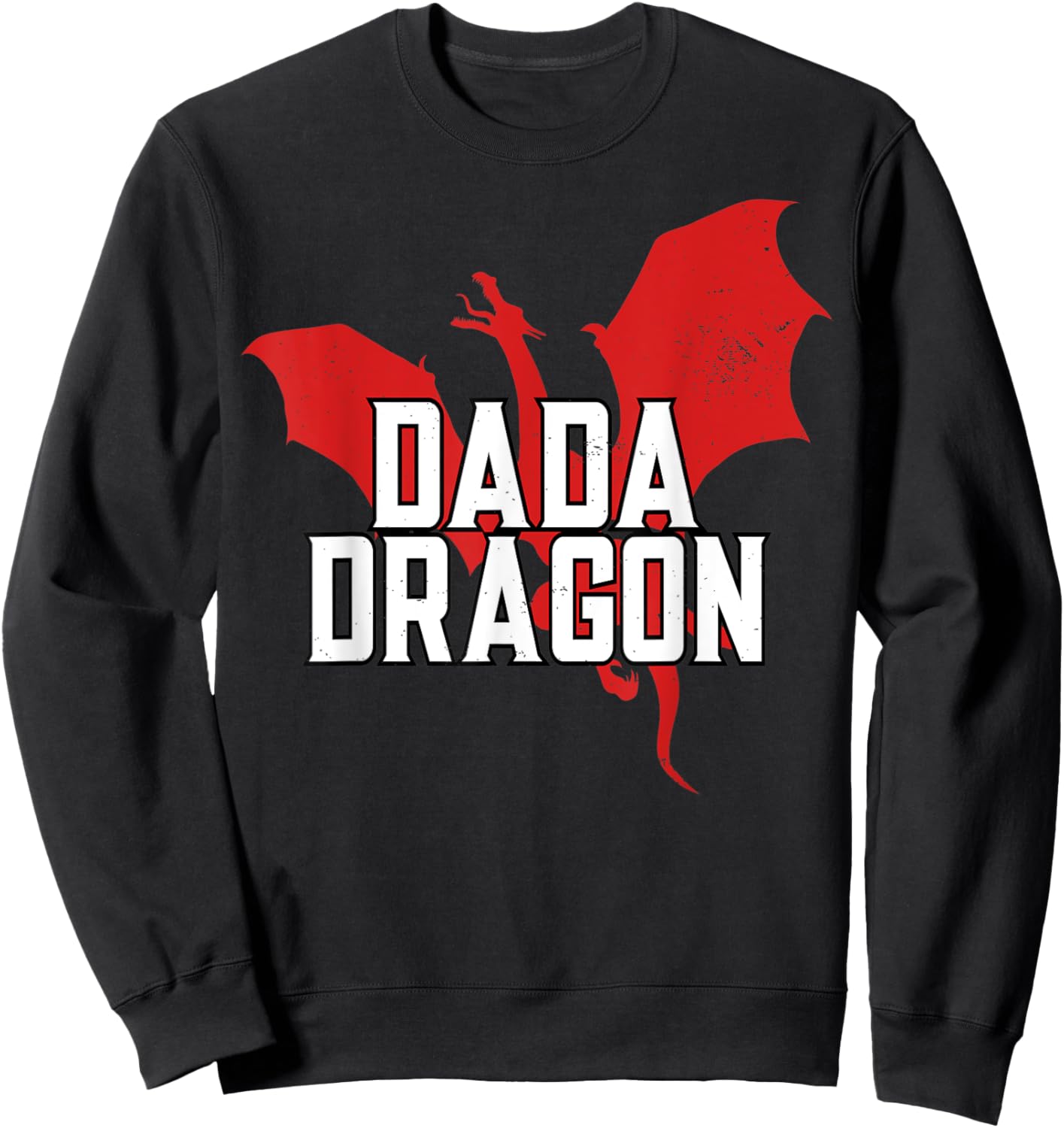 Dada Dragon Lover Father's Day Sweatshirt - Sweatshirt | Black