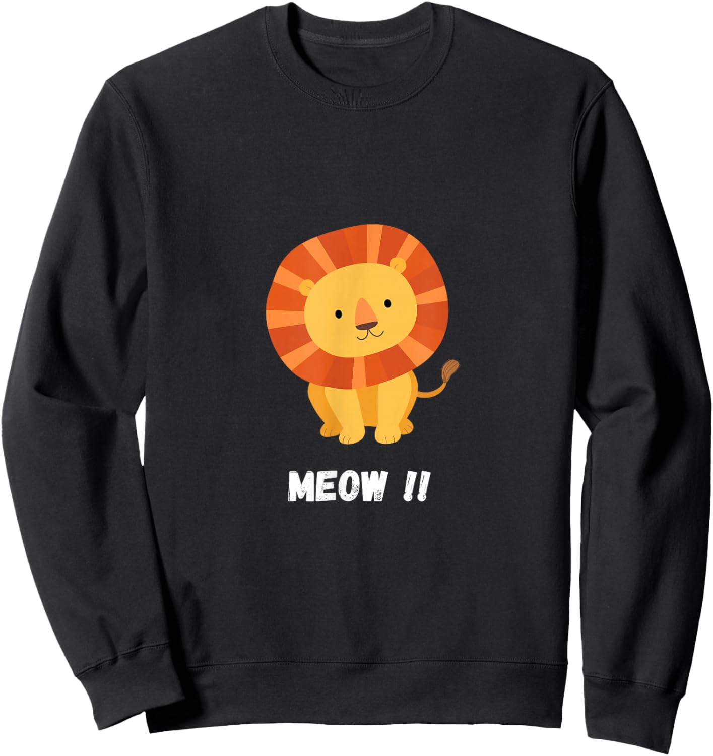 Lion Meow Meow Costume Carnival Sweatshirt - Sweatshirt | Black