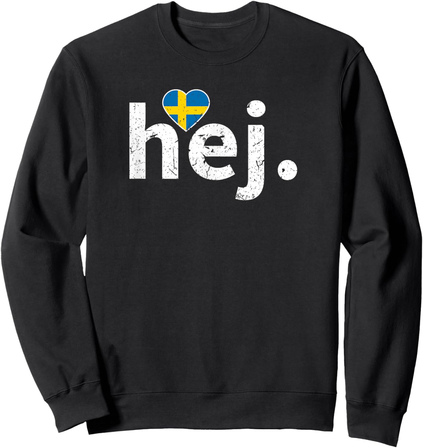 Hej Swedish Sweatshirt - Sweatshirt | Black