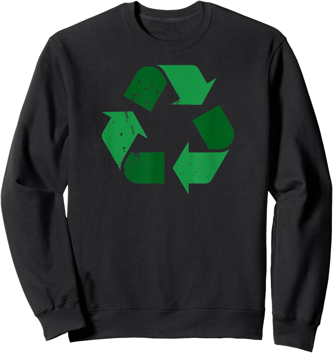 Vintage Recycle Symbol Sweatshirt - Sweatshirt | Black
